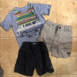 Baby Gap Cargo Shorts and Surf T-Shirt 3T